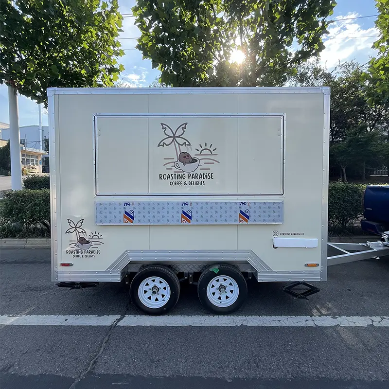商用フルキッチン移動式トレーラー