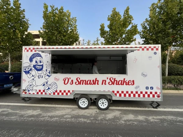 Mobile Bakery Fast Food Kitchen Trailer